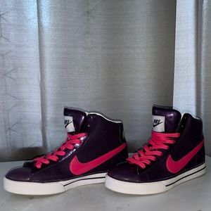 Nike BRS 2009 High Top Sneakers, Purple & Pink, Size 8.5M